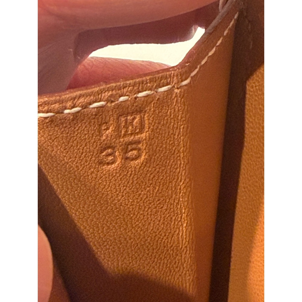 Hermes Jige Elan 29 Clutch Bag Gold Epsom Leather H Logo Brown Handbag Boxed - Picture 7 of 11
